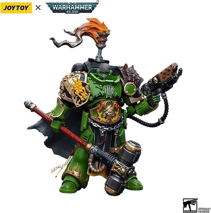 JOYTOY 1/18 Warhammer 40,000 Action Figure Salamanders Captain Adrax Agatone Collection Model (5 inch) - Figurio