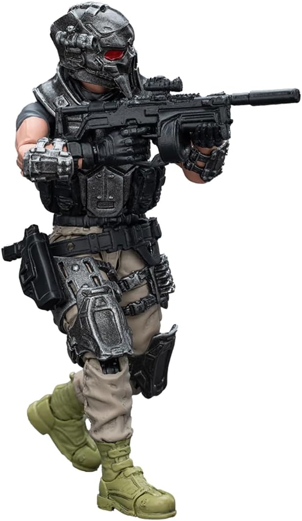 JOYTOY 1/18 Action Figure - Sack Mercenaries-The Demolition Expert ABS & PVC, Perfect for Collectors & Decor - 4.1 Inch, 3.49 OZ (JT9862) - Figurio