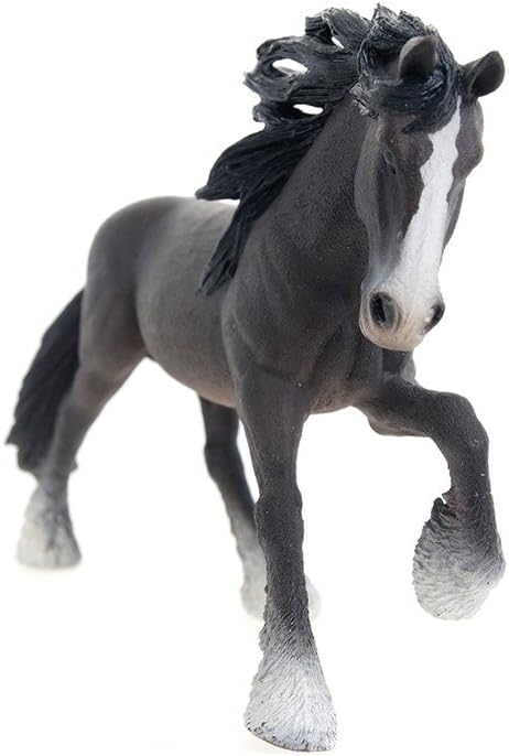 Schleich Shire Stallion Toy Figure - Figurio