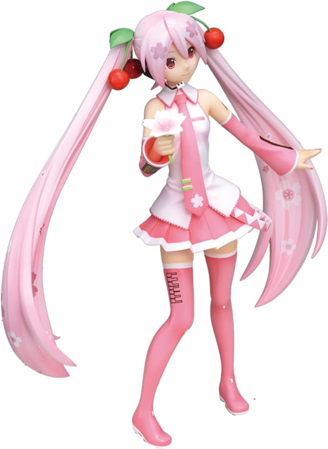 Sega Hatsune Miku Super Premium Action Figure Sakura Miku, 9" - Figurio