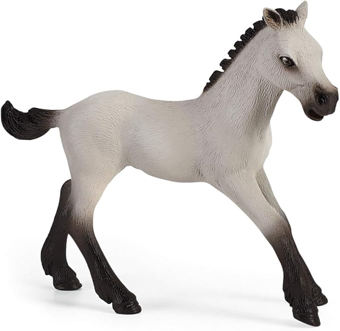 Schleich Horse Club Playful Foal Horse Playset - Authentic Toy Figure with Removable Blanket, Bottle, and Ball Accessories, Fun and Imaginative Play for Boys and Girls, Gift for Kids Ages 5+ - Figurio