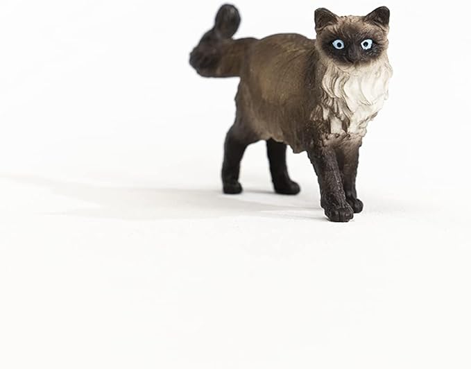 Schleich Farm World, Cute Realistic Cat Toys for Kids, Ages 3 and Above, Ragdoll Cat Toy Figurine , Multicolor, 1.5 inch - Figurio