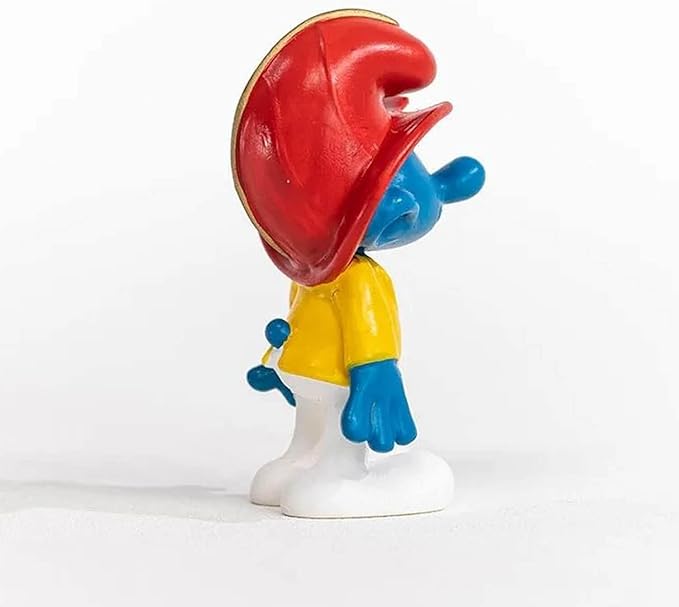 Schleich Smurfs, Collectible Retro Cartoon Toys for Boys and Girls, Fireman Smurf Toy Figurine, Ages 3+ - Figurio