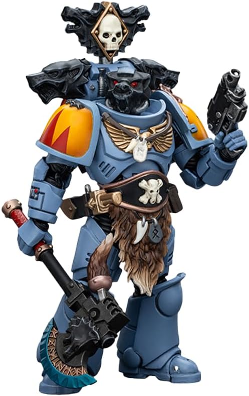 JOYTOY Warhammer 40,000 1/18 Action Figure Space Marines Space Wolves Claw Pack Brother Olaf Collection Model Birthday Gifts - Figurio