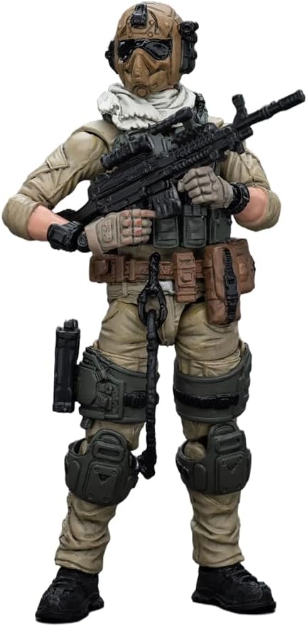 JOYTOY 1/18 Action Figures U.S.Army Delta Assault Squad Machine Gunner Collection Models Christmas Birthday Gifts - Figurio