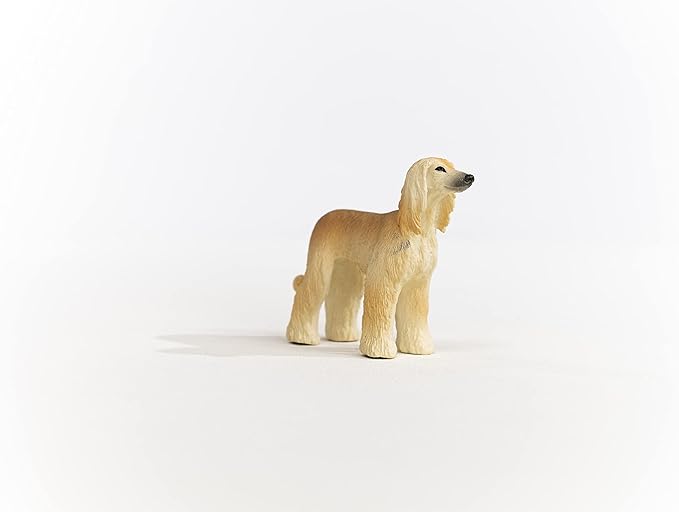 Schleich Farm World, Cute and Realistic Dog Toy Animals For Boys and Girls, Afghan Hound Dog Figurine, Ages 3+ - Figurio