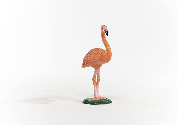 Schleich Wild Life, Bird Animal Toys for Boys and Girls 3 and above, Pink Flamingo Toy Figurine - Figurio