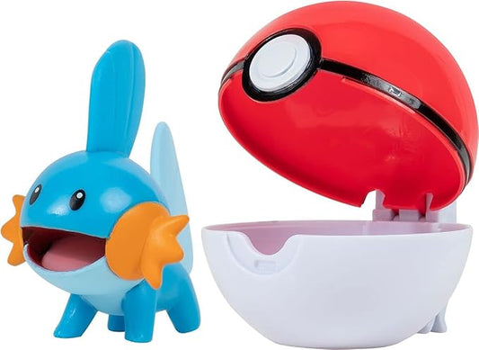 Pokemon Clip'n'Go Poké Balls - Gobou & Pokéball Unisex Articulated Figure Multi-Coloured Plastic - Figurio