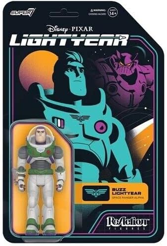 Super7 Supersize Disney Pixar Lightyear Buzz Lightyear - 3.75" Disney Action Figure with Accessory Classic Disney Collectibles and Retro Toys - Figurio