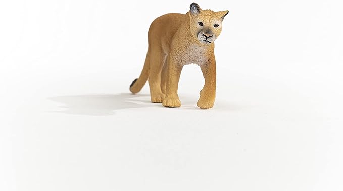 Schleich Wild Life, North American Woodland Wild Animal Toys for Kids, Cougar Toy Figurine, Ages 3+ - Figurio