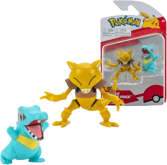 Pokemon 2" Battle Figure Pack - Abra & Totodile - Figurio