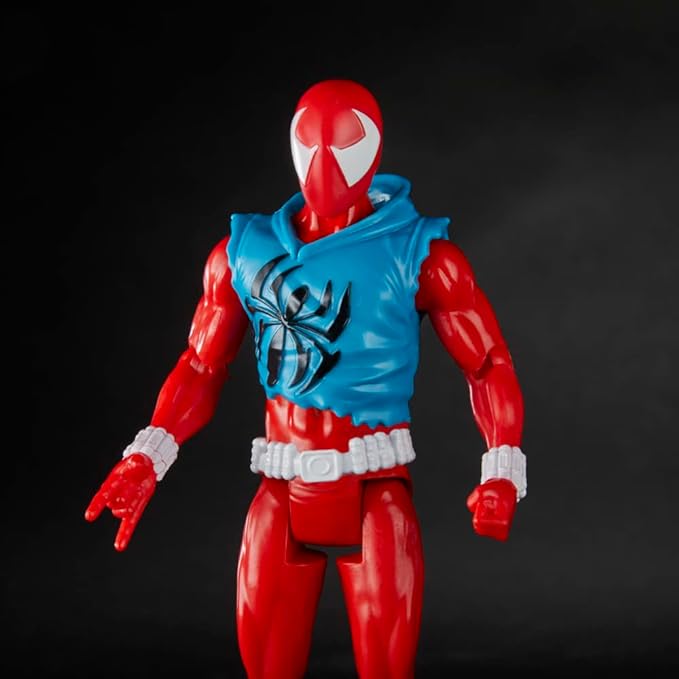 Marvel Spider-Man: Across The Spider-Verse Scarlet Spider Toy, 6-Inch-Scale Action Figure with Web Accessory, Marvel Toy for Kids Ages 4 and Up - Figurio