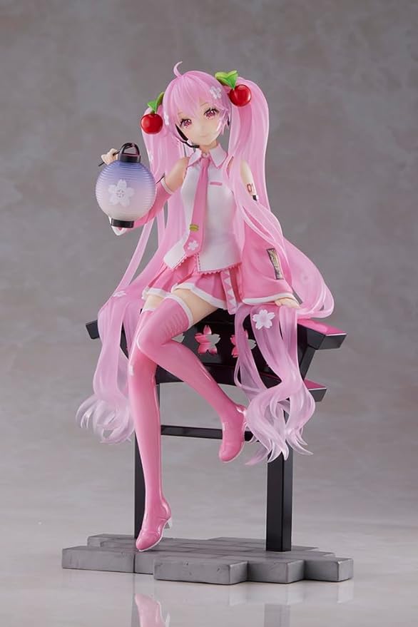 Taito Hatsune Miku Sakura Lantern ver AMP+ Figure, Multiple Colors (T40008) - Figurio