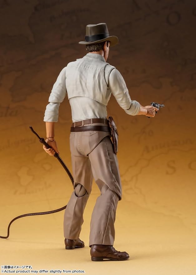 BANDAI SPIRITS S.H. Figuarts Indiana Jones (Raders/Lost Arc Holy Ark), Approx. 5.9 inches (150 mm), ABS & PVC, Painted Action Figure - Figurio