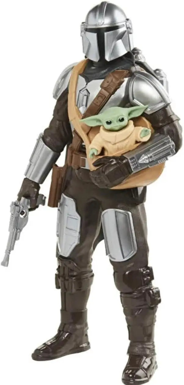 STAR WARS Galactic Action The Mandalorian & Grogu Interactive Electronic 12-Inch-Scale Action Figures, Toys for Kids Ages 4 and Up - Figurio