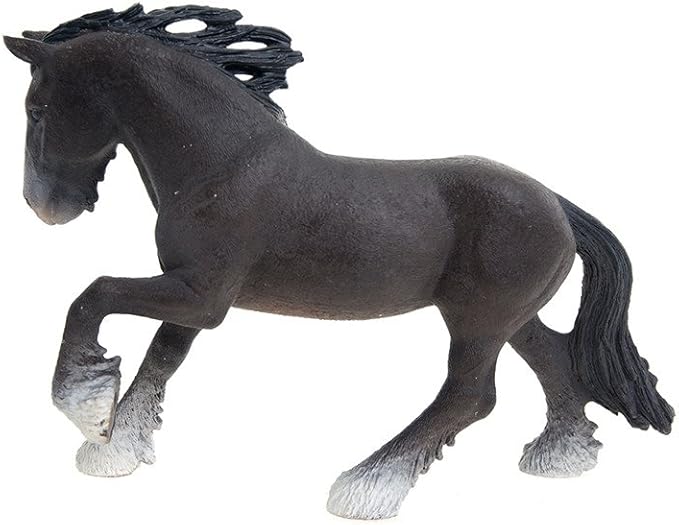 Schleich Shire Stallion Toy Figure - Figurio