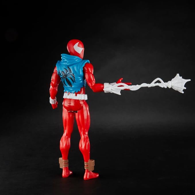 Marvel Spider-Man: Across The Spider-Verse Scarlet Spider Toy, 6-Inch-Scale Action Figure with Web Accessory, Marvel Toy for Kids Ages 4 and Up - Figurio