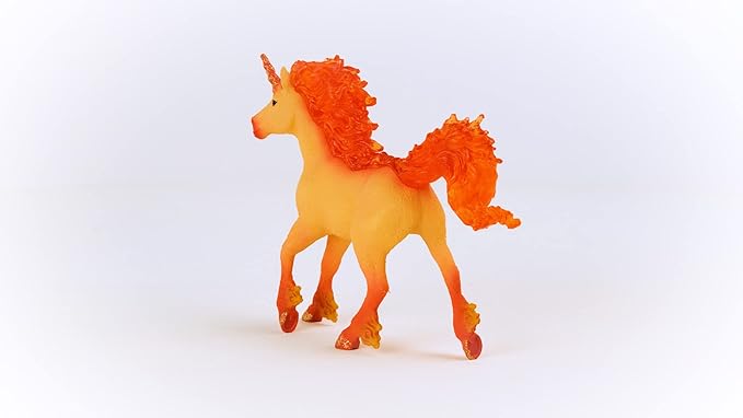 Schleich bayala New 2023, Unicorn Toys for Girls and Boys, Elementa Fire Unicorn Stallion Toy Figurine, Ages 5+ - Figurio