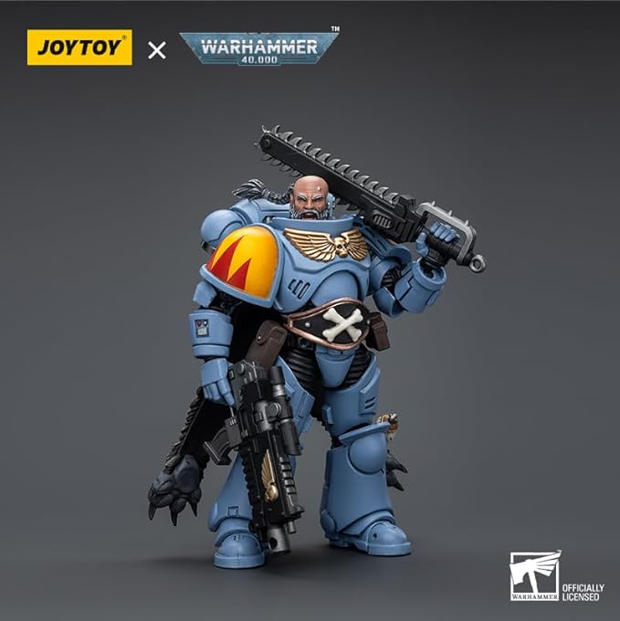 JOYTOY 1/18 Action Figure Warhammer 40,000 Space Marines Space Wolves Claw Pack Brother Gunnar 4.6inch Collectible Action Figures Kits - Figurio