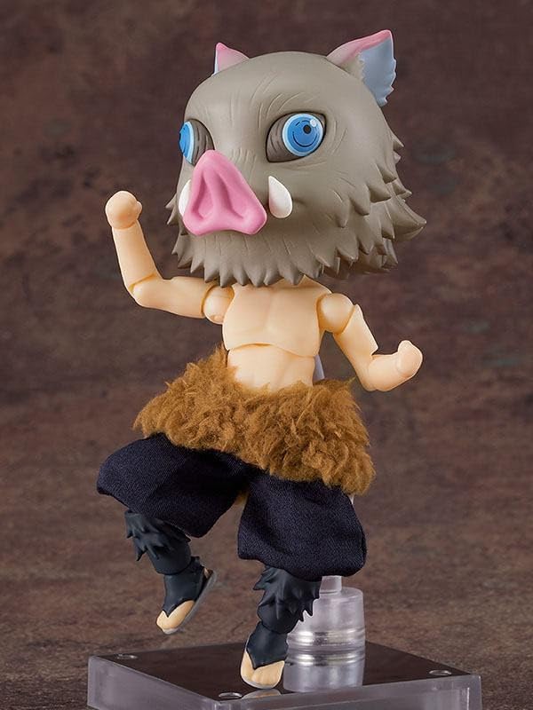 Good Smile Demon Slayer: Kimetsu no Yaiba: Inosuke Hashibira Nendoroid Doll Action Figure, Multicolor - Figurio