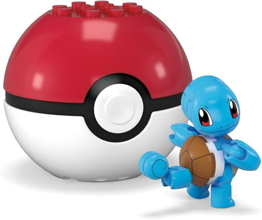 MEGA Pokémon Construction Toy Pokémon Evergreen Squirtle Ball for Kids Ages 6 and Up - Figurio