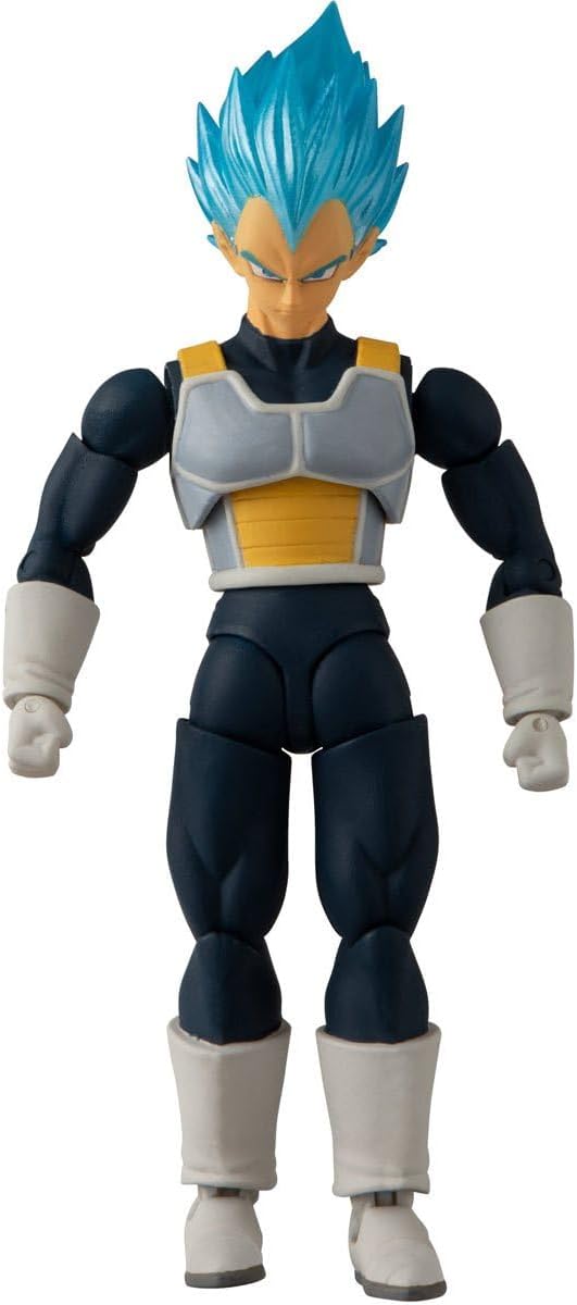 Bandai Namco - Dragon Ball Super - Super Saiyan Blue Vegeta, Dragon Ball Evolve 5" Action Figure - Figurio