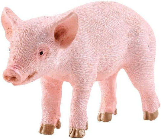 Schleich Farm World Piglet Standing Educational Figurine for Kids Ages 3-8, Pink - Figurio