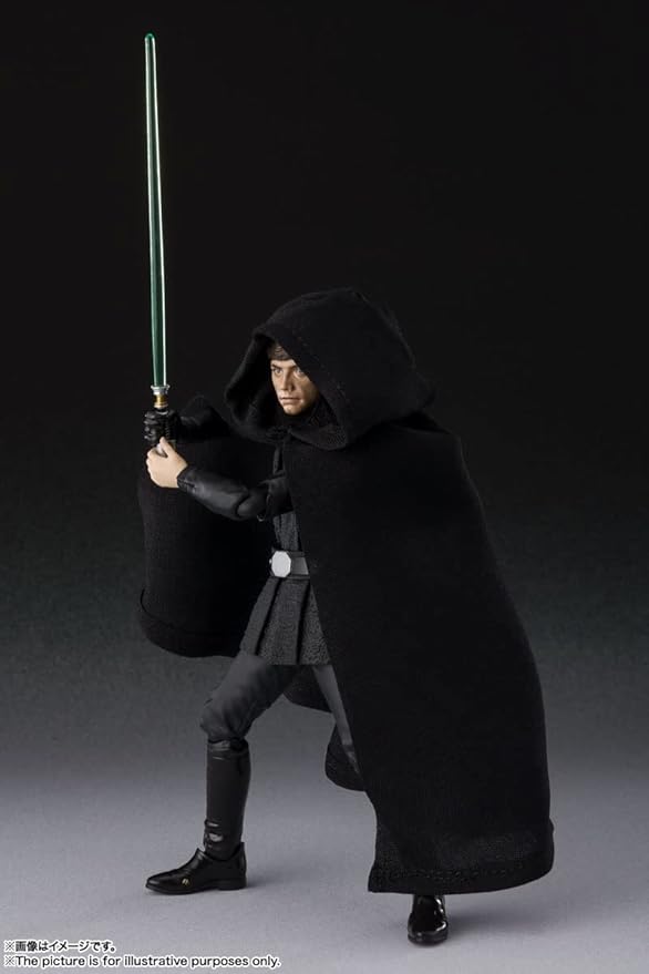 S.H. Figuarts Star Wars The Mandalorian Luke Skywalker Approx. 5.5 inches (140 mm), PVC & ABS Painted Action Figure - Figurio