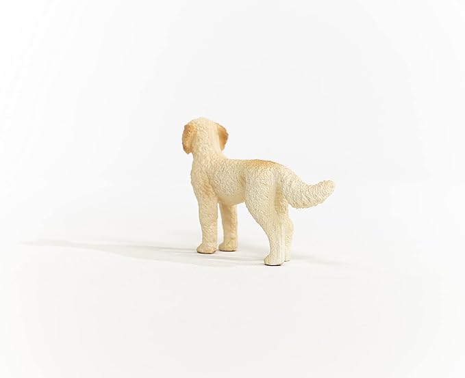 Schleich Farm World Goldendoodle Dog Figurine - Highly Detailed and Durable Animal Toy, Fun and Educational Play for Boys and Girls, Gift for Kids Ages 3+ - Figurio