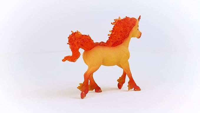 Schleich bayala New 2023, Unicorn Toys for Girls and Boys, Elementa Fire Unicorn Stallion Toy Figurine, Ages 5+ - Figurio