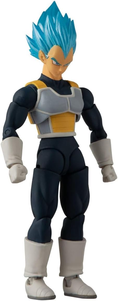 Bandai Namco - Dragon Ball Super - Super Saiyan Blue Vegeta, Dragon Ball Evolve 5" Action Figure - Figurio