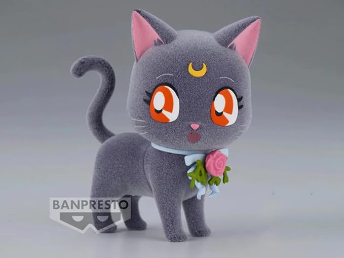 Banpresto - Pretty Guardian Sailor Moon - Fluffy Puffy - Dress Up Style Luna Figure - Figurio