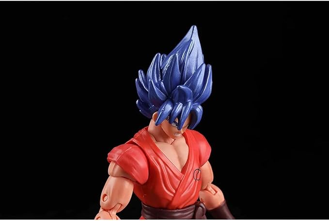 Bandai America - Dragon Ball Super Dragon Stars Super Saiyan Blue Kaioken x10 Goku - Figurio