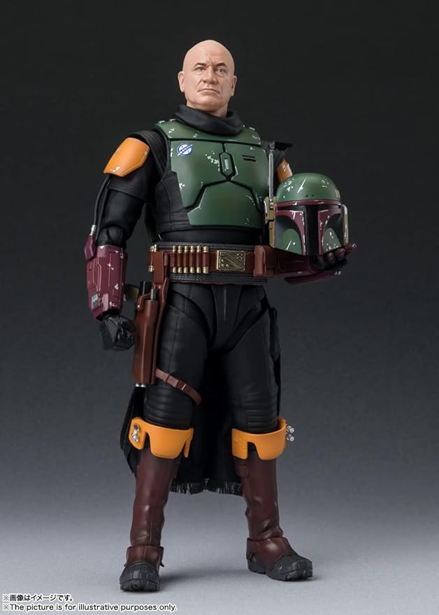 S.H. Figuarts Boba Fett (Star Wars: The Book of Boba Fett) Approx. 6.1 inches (155 mm), AVS, PVC & Fabric, Pre-Painted Action Figure - Figurio