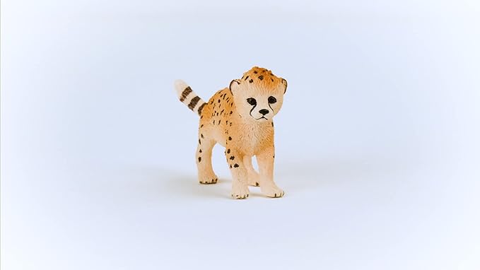 Schleich Wild Life New 2023, Wild Animal Safari Toys for Boys and Girls, Cheetah Cub Toy Figurine, Ages 3+ - Figurio