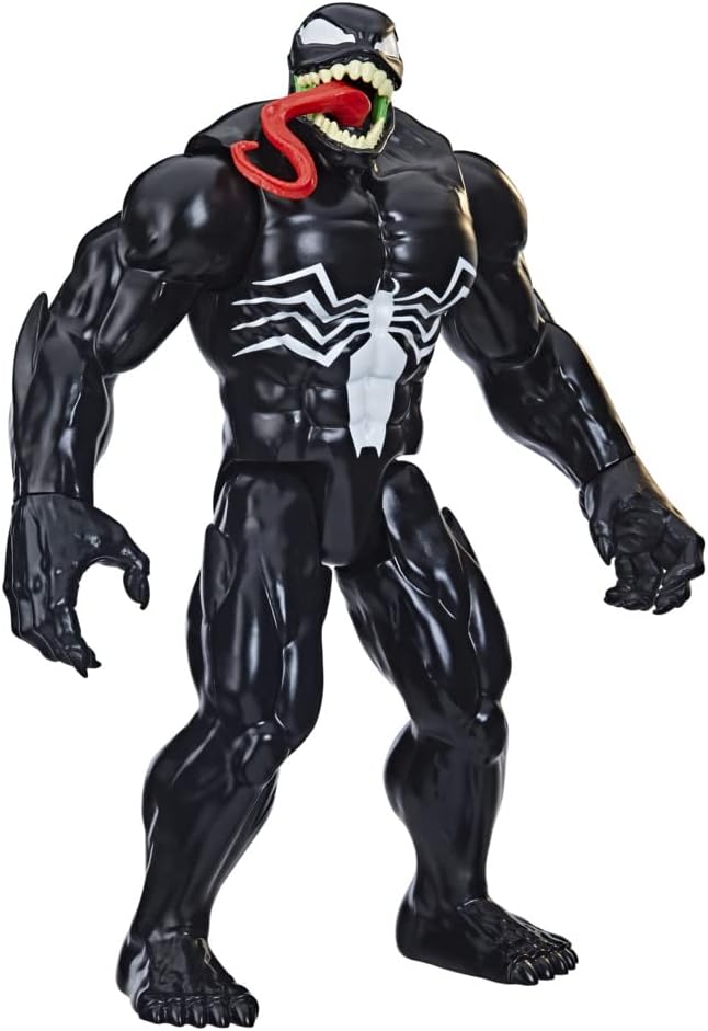 Marvel Titan Hero Series Deluxe Venom Toy 12-Inch-Scale Collectible Action Figure, Kids Ages 4 and Up - Figurio