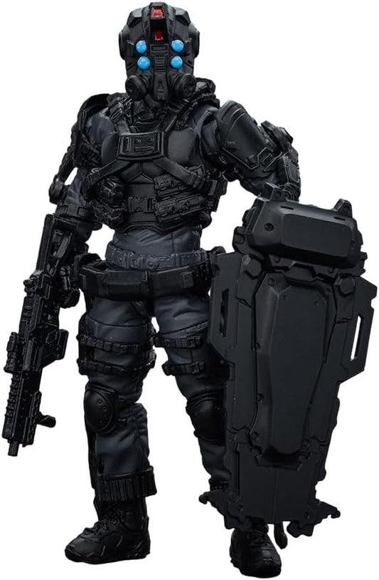 JOYTOY 1/18 Action Figure Army Builder Promotion Pack Figure 35 - Bounty Hunter with Riot Shield Collection Model Birthday Gifts - Figurio