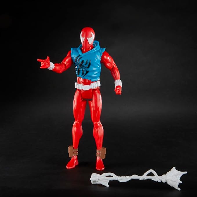 Marvel Spider-Man: Across The Spider-Verse Scarlet Spider Toy, 6-Inch-Scale Action Figure with Web Accessory, Marvel Toy for Kids Ages 4 and Up - Figurio