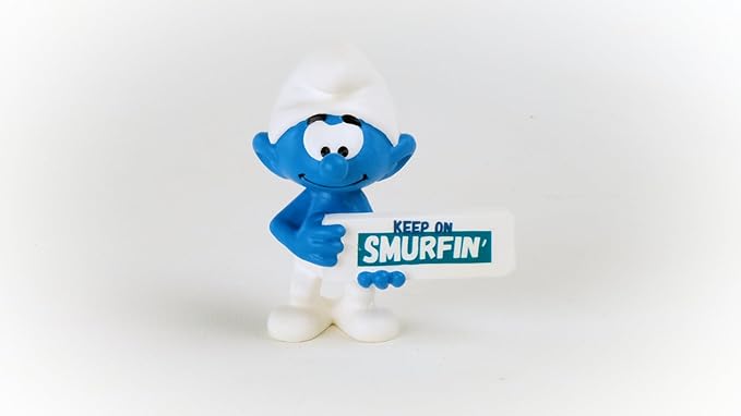 Schleich Smurfs, Collectible Retro Toys and Figurines for All Ages, Keep on Smurfin' Figure - Figurio