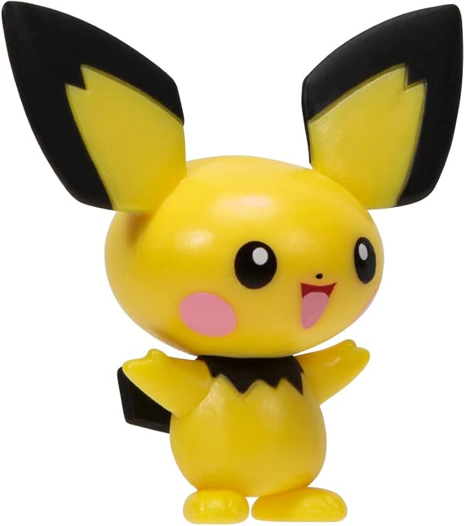 Pokémon PKW2659 - Clip'n'Go Pokéball - Pichu & Premier Ball, Official Pokéball with Detailed 5 cm Figure - Figurio