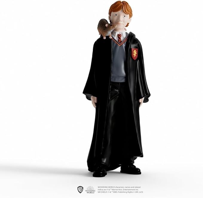 Schleich Wizarding World of Harry Potter 2-Piece Set with Ron Weasley & Scabbers Collectible Figurines for Kids Ages 6+ - Figurio