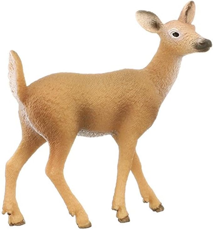 Schleich 14710 White-Tailed Doe Toy Figure, Multicolor - Figurio