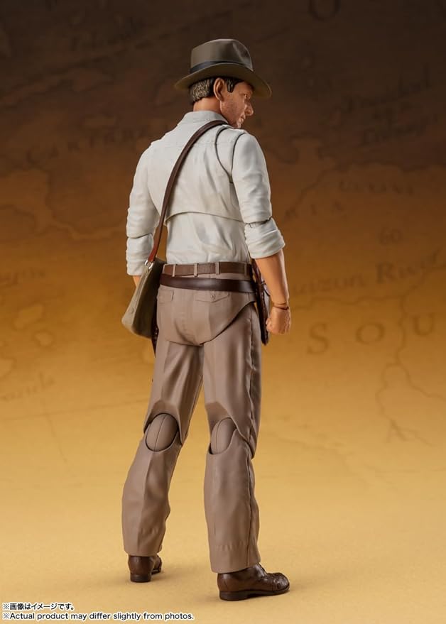 BANDAI SPIRITS S.H. Figuarts Indiana Jones (Raders/Lost Arc Holy Ark), Approx. 5.9 inches (150 mm), ABS & PVC, Painted Action Figure - Figurio