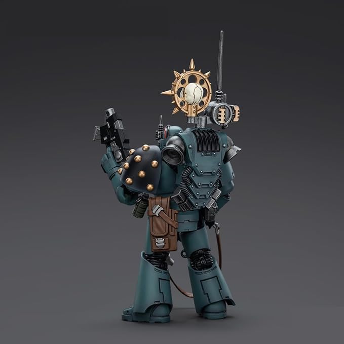 JOYTOY Warhammer 40,000 1/18 Action Figure Sons of Horus MKVITactical Squad Legionary with Nuncio Vox Collection Model Birthday Gifts - Figurio