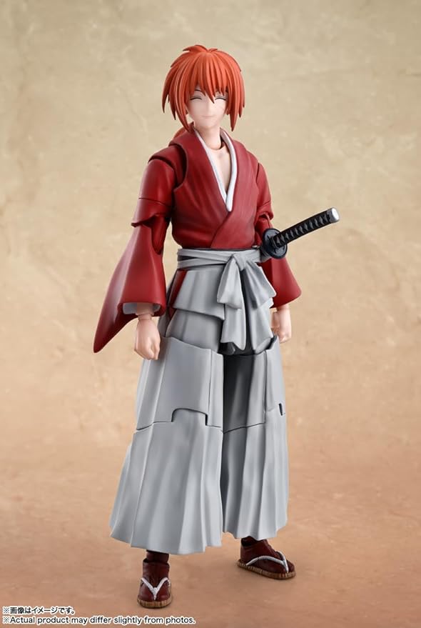 TAMASHII NATIONS - Rurouni Kenshin: Meiji Swordsman Romantic Story - Kenshin Himura, Bandai Spirits S.H.Figuarts Action Figure - Figurio