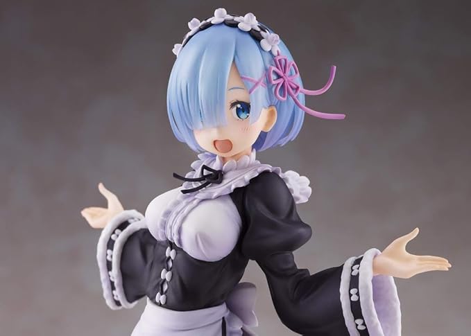 Taito Re:Zero Winter Maid Rem - Colorful Anime PVC Doll - ARTIST MASTERPIECE, 8" Tall - Figurio