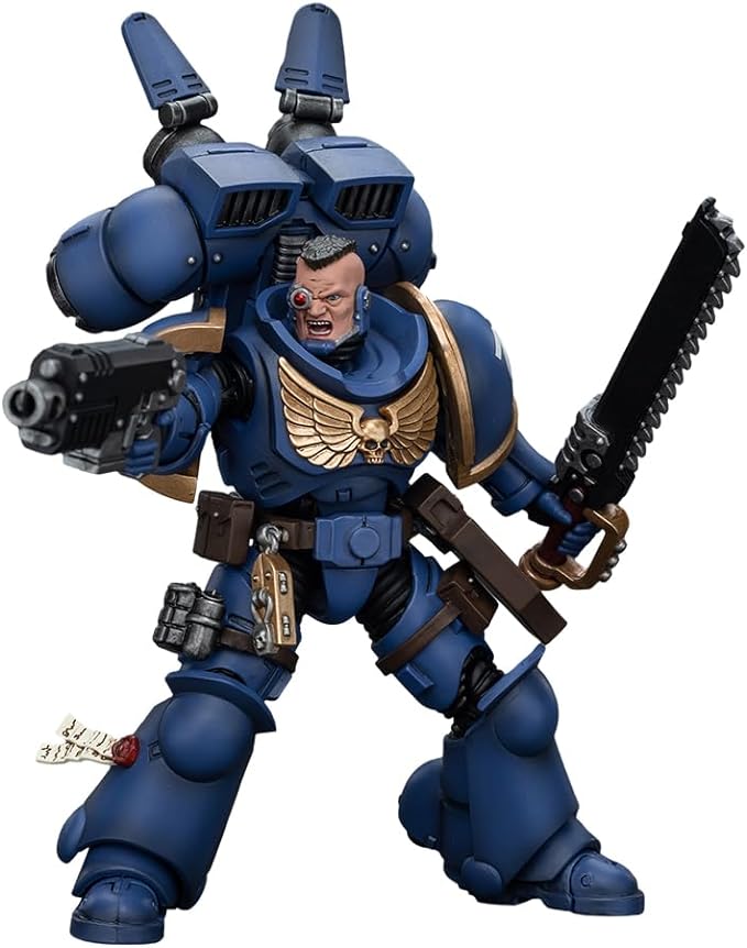 JOYTOY Warhammer 40,000 1/18 Action Figures Ultramarines Jump Pack Intercessors Intercessor 2 Collection Models Christmas Birthday Gifts - Figurio