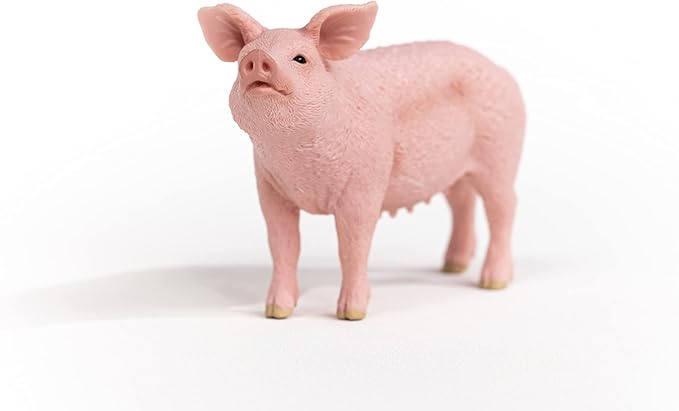 Schleich Farm World, Realistic Farm Animal Toys for Kids Ages 3 and Above, Pig Toy Figurine , 2.3 inch - Figurio