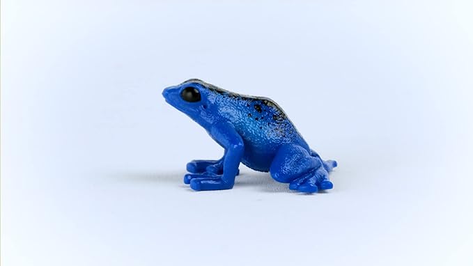 Schleich Wild Life New 2023, Wild Animal Rainforest Jungle Toys for Kids, Poison Dart Frog Toy, Blue, Ages 3+ - Figurio