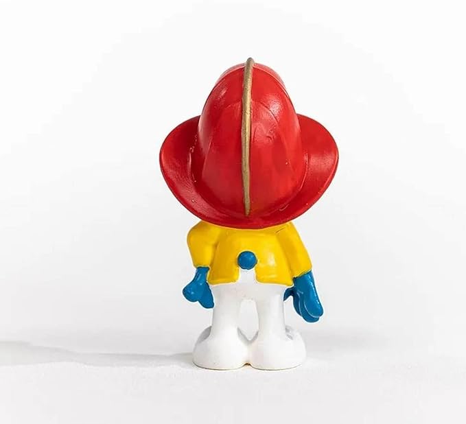 Schleich Smurfs, Collectible Retro Cartoon Toys for Boys and Girls, Fireman Smurf Toy Figurine, Ages 3+ - Figurio